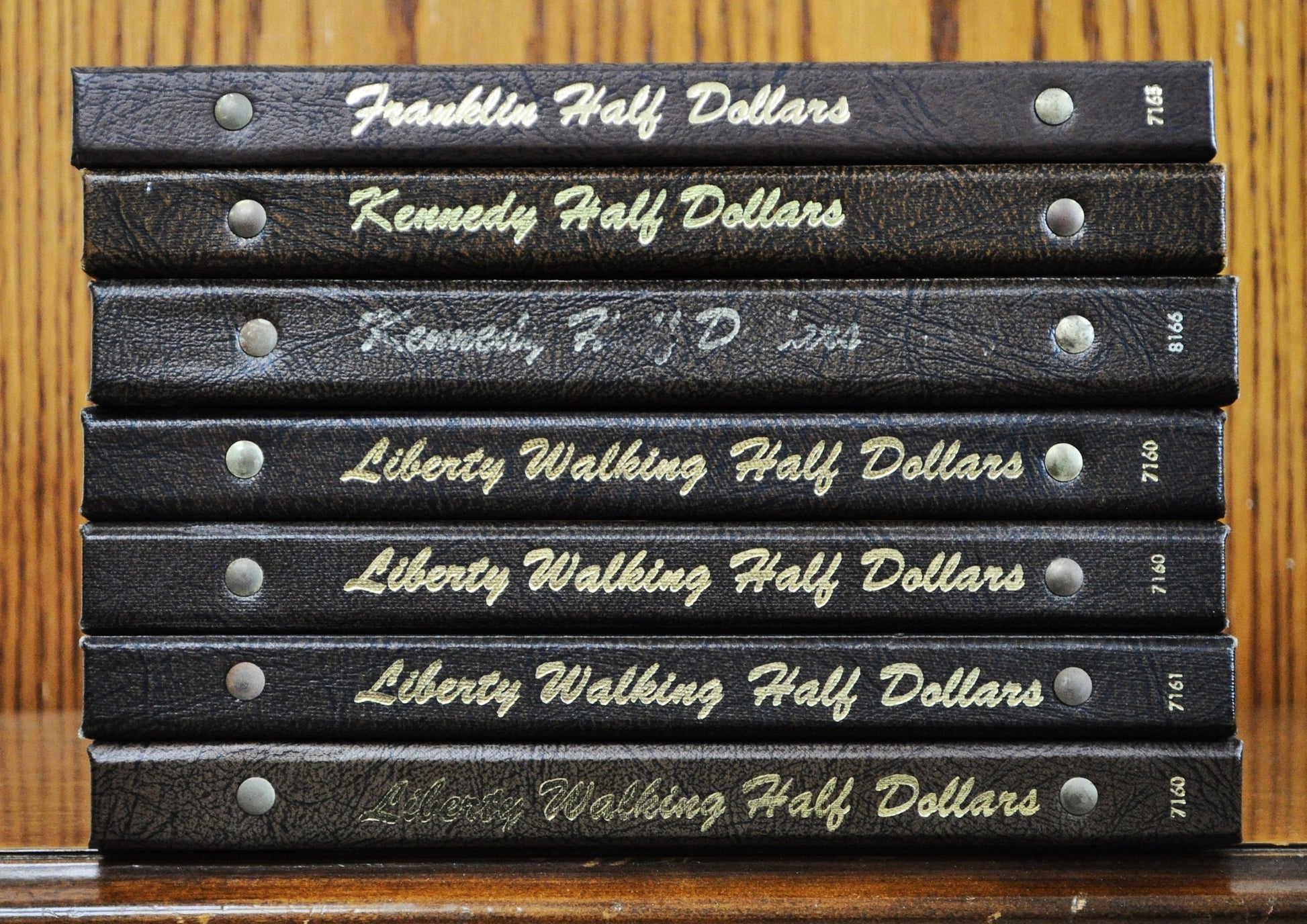 Dansco Half Dollar Albums, Liberty Walking, Franklin, Kennedy - Multiple Types, Used and New 7165 Dansco Album 7160 7161