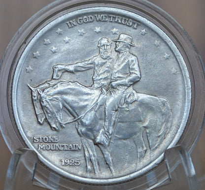 1925 Stone Mountain Silver Commemorative Half Dollar - Toned - Robert E Lee and Stonewall Jackson 1925 Half Dollar