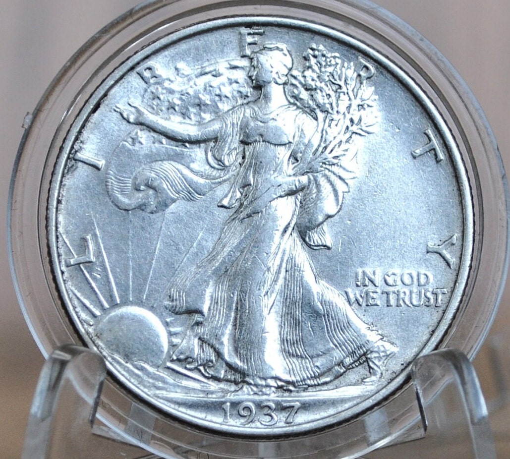 1937 Walking Liberty Silver Half Dollar - Choose by Grade - Philadelphia Mint - 1937-P Half Dollar 1937 P Half