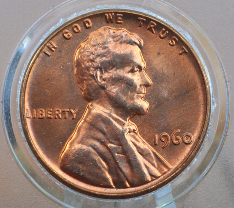 1960 P,D Lincoln Memorial Penny - BU - Philadelphia, Denver Mints - Collectible Coin - 1960 P 1960 D Lincoln Cent