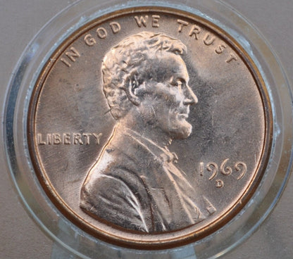 1969-S Memorial Penny - Gem BU (Uncirculated) Grade / Condition - Collectible Coin - San Francisco Mint - Lincoln Cent 1969 S US One Cent