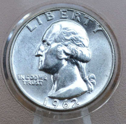 1962 D Washington Quarter - Silver - Great Condition - Denver Mint - 1962-D Quarter
