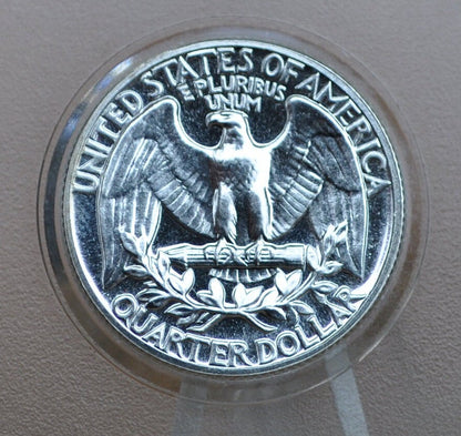 1962 P&D Mint Washington Quarters - Circ, BU, and Proof Strikes - Philadelphia and Denver Mint 1962 Quarter Proof