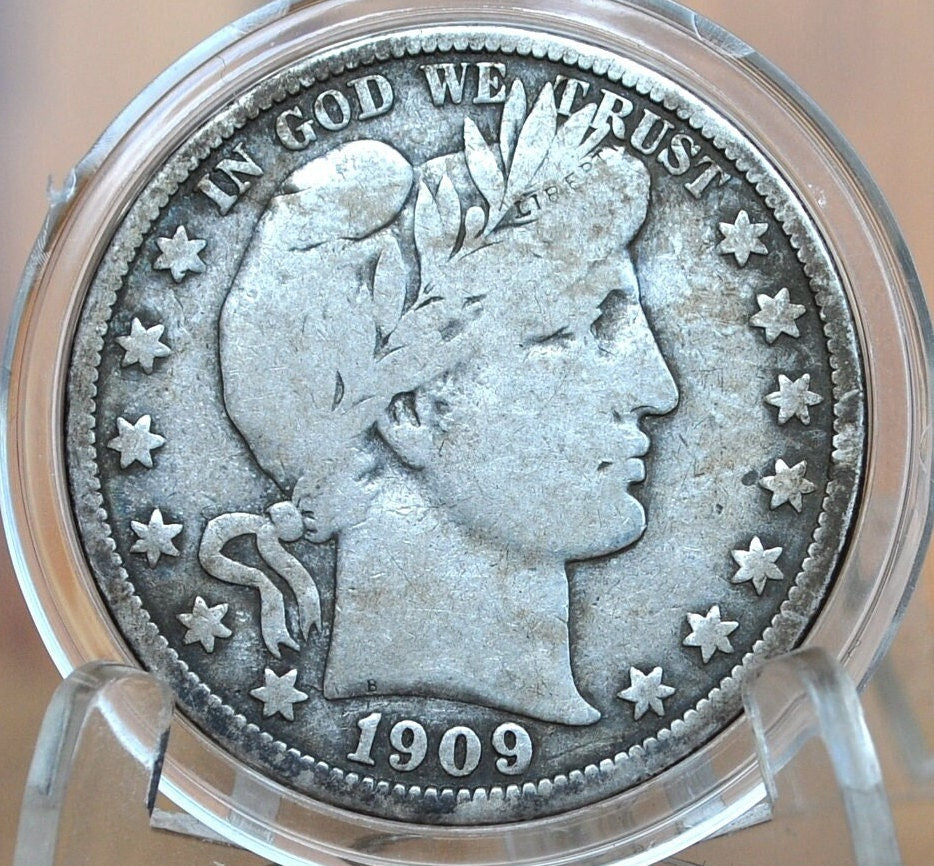 1909 Barber Silver Half Dollars, P,O,S Mints - Choose by Mint & Grade / Condition - 1909O Half Dollar 1909 S Barber 50 Cent Coin 1909