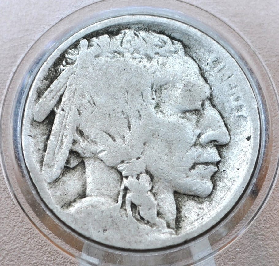 1914-S Buffalo Nickel - G (Good) Grade / Condition San Francisco Mint 1914 S Nickel Indian Head Nickel 1914S Better Date Buffalo