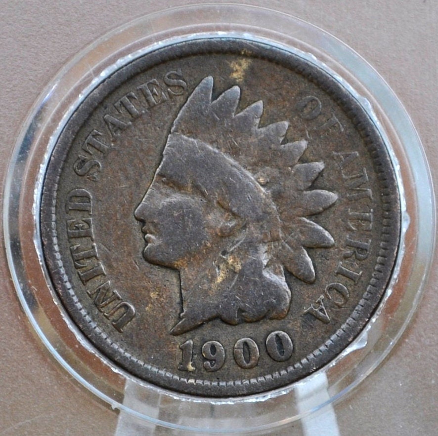 1900 Indian Head Penny - Choose by Grade / Condition - Great Detail - 1900 Indian Head Cent - Cent 1900 Penny