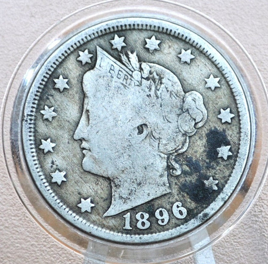 1896 V Nickel - Choose by Grade / Condition - 1896 Liberty Head Nickel - Philadelphia Mint - Better Date - Nickel Collection