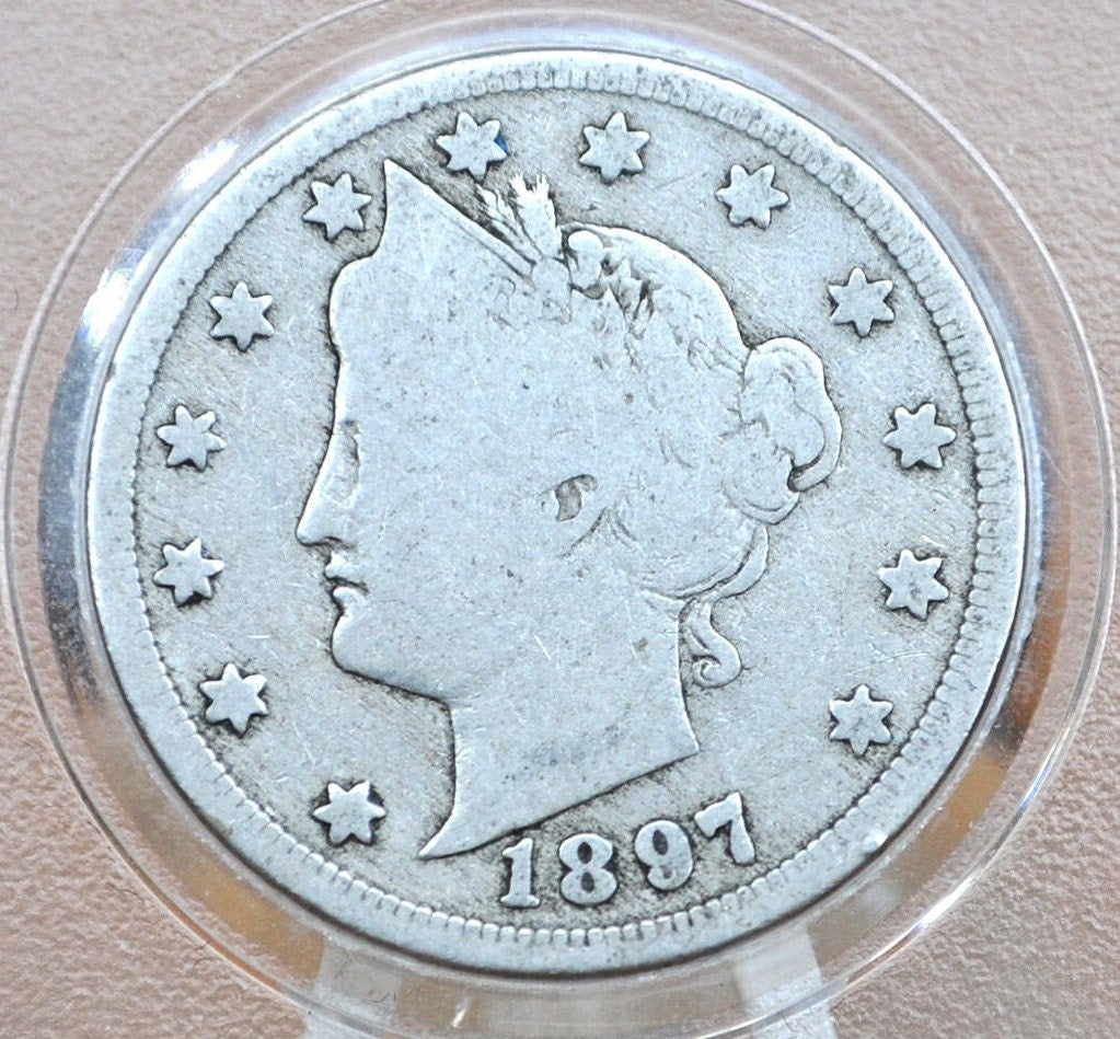 1897 Liberty Head Nickel - 1897 V Nickel - Philadelphia Mint