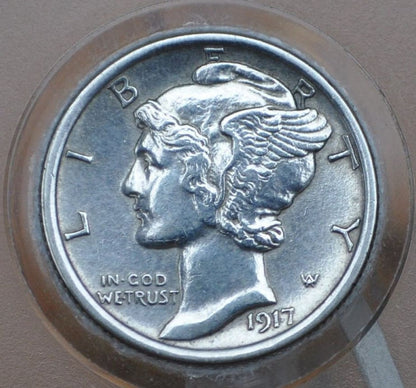 1917 Mercury Dime - Choose by Grade / Condition - Philadelphia Mint - 1917 Mercury Head - Silver Dime 1917
