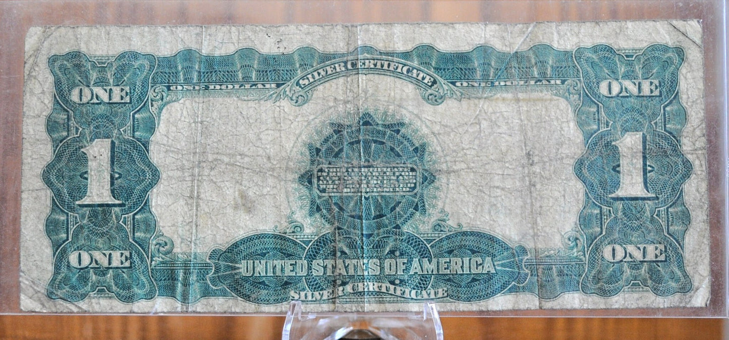 1899 1 Dollar Silver Cert. Black Eagle Fr#233 - VG (Very Good) Grade - Rare Note 1899 Large Note 1 Dollar Bill 1899 Silver Cert Fr233