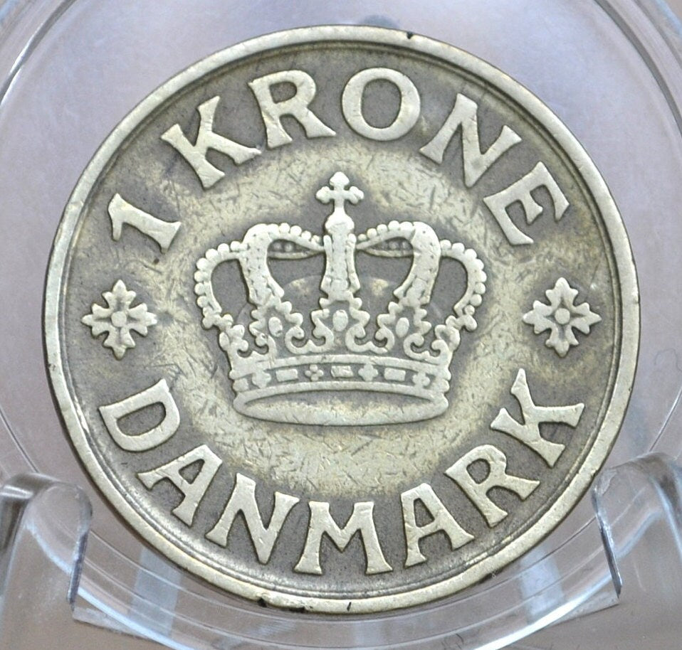 Denmark Heart Kroner Coin - Great Condition - Danmark Kroner - Two Hearts Coin - Ideal for Jewelry - Heart Coins