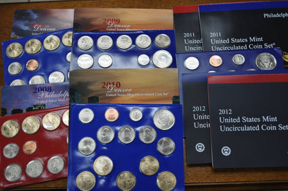 United States Mint Uncirculated Sets - Choose Date - 1965, 1968, 1969, 1970, 1972, 1973 & Many More Uncirculated Sets 80's, 90's, 2000's