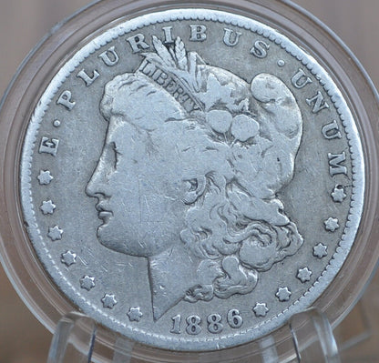 1886-O Morgan Dollar - 1886O Morgan Silver Dollar - Choose by Grade / Condition - New Orleans Mint - 1886 Silver Dollar - 1886 Morgan