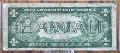1935-A Hawaii Silver Certificate - XF (Choice XF) Grade / Condition - 1935 A Hawaii Series Silver Cert Brown Seal 1942 Hawaii Overprint Note