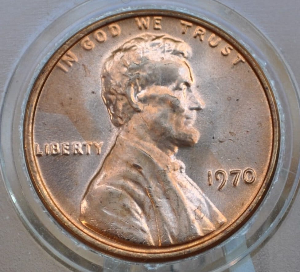1970 P,D,S Lincoln Memorial Penny - BU - Philadelphia, Denver, San Francisco Mints - Collectible Coin - 1970 P 1970 D 1970 S Memorial Cent