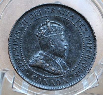 1904 Canadian Large Cent - AU (About Uncirculated) Grade / Condition - King George V - One Cent Canada 1904 Large Cent - 1904 Large Penny