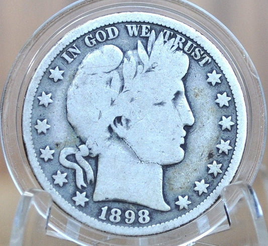 1898 Barber Half Dollars - Choose by Mint / Grade - 1898O Barber Silver Half Dollar 1898 New Orleans Mint - Better Date!