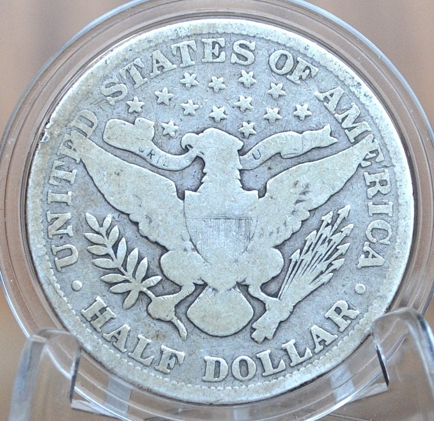1901 Barber Half Dollar - G (Good) - Philadelphia Mint - 1901 Barber Silver Half Dollar