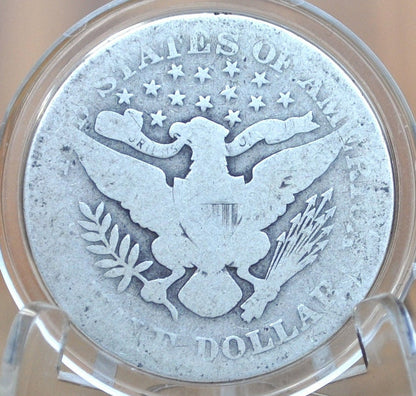 1906 Barber Silver Half Dollar - AG/G (About Good-Good) Grade/Condition, Philadelphia Mint 1906 Half Dollar 1906