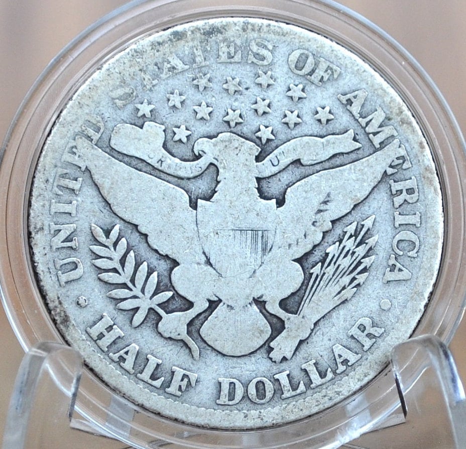 1907 Barber Silver Half Dollars, P,D,O,S Mints - Choose by Mint & Grade/Condition, 1907 D Half Dollar 1907S Barber 1907 O