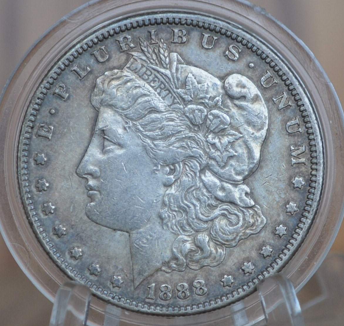 1888-S Morgan Silver Dollar - AU Grade / Condition - 1888 S Morgan Dollar - 1888S Silver Dollar - "S" Mint Mark - San Francisco Mint