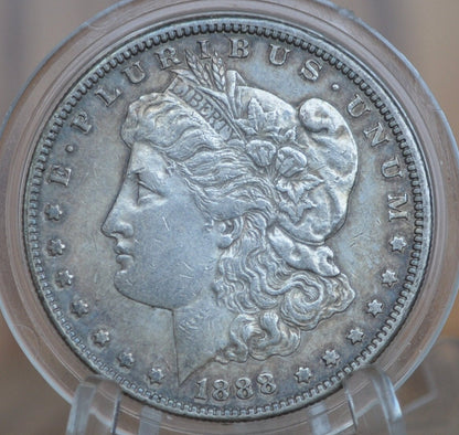 1888-S Morgan Silver Dollar - AU Grade / Condition - 1888 S Morgan Dollar - 1888S Silver Dollar - "S" Mint Mark - San Francisco Mint