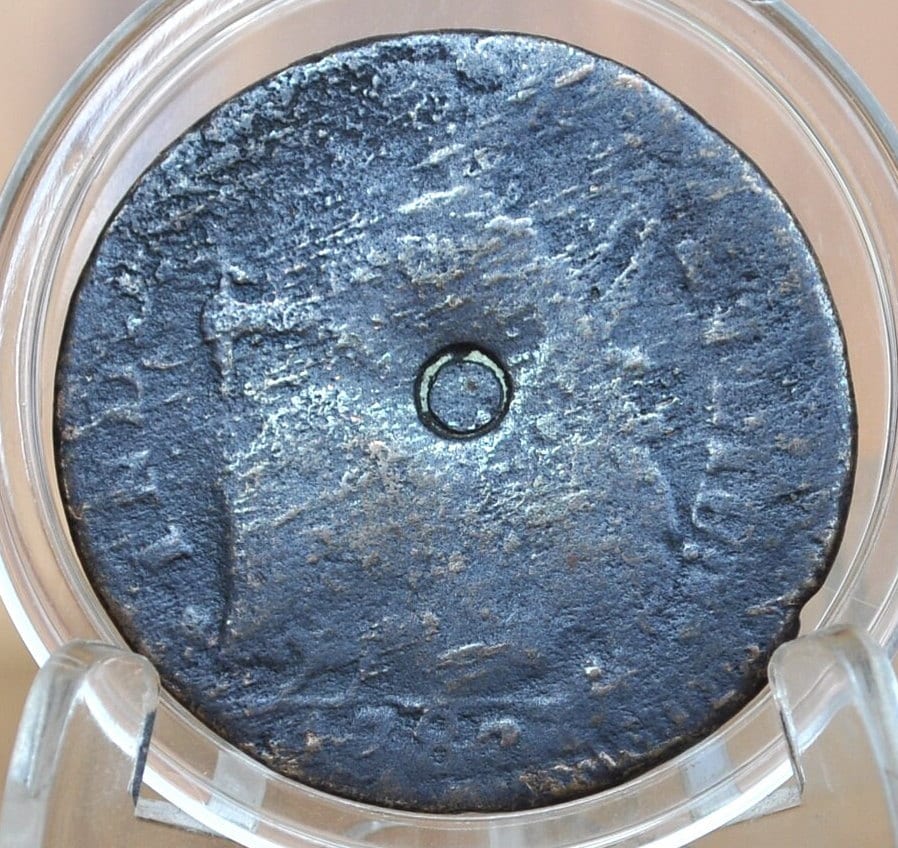 1787 Connecticut Half Penny - Colonial 1/2 Penny 1787 State of Connecticut 1 Cent 1787 - Auctori Connec , Rare Coin, Lower Price, Corrosion