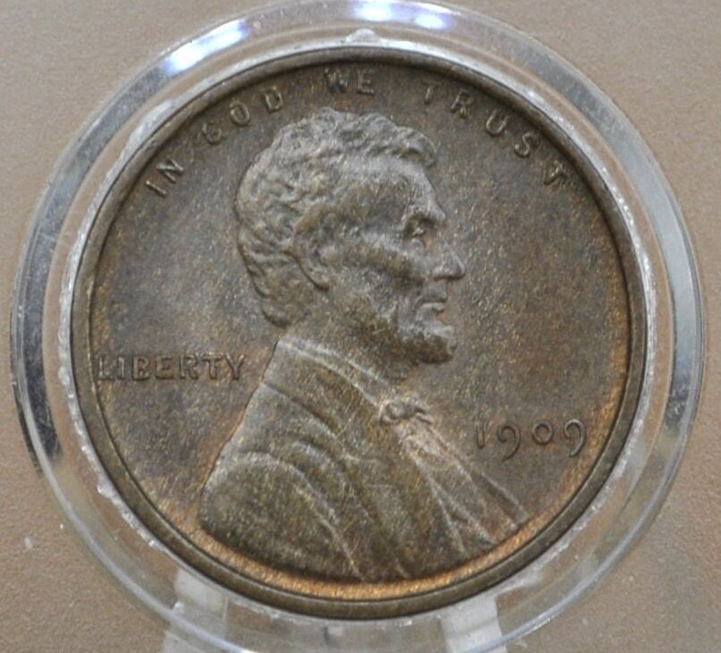 1909 VDB Wheat Penny - Choose by Grade - First Year Issue - Semi-Key Date - Rarer Wheat Penny - 1909 Vdb Lincoln Wheat Penny