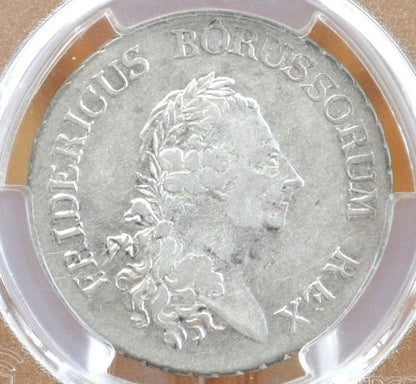 1786-A Prussian Silver Thaler - PCGS XF45 - German States Thaler 1786A, Scarce / Rare - Death Thaler, Friedrich II Taler, Berlin Mint