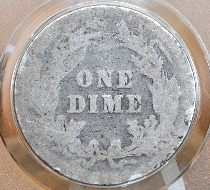 1893 Barber Silver Dime - G Grade / Condition, Early Date - 1893 Dime Philadelphia Mint