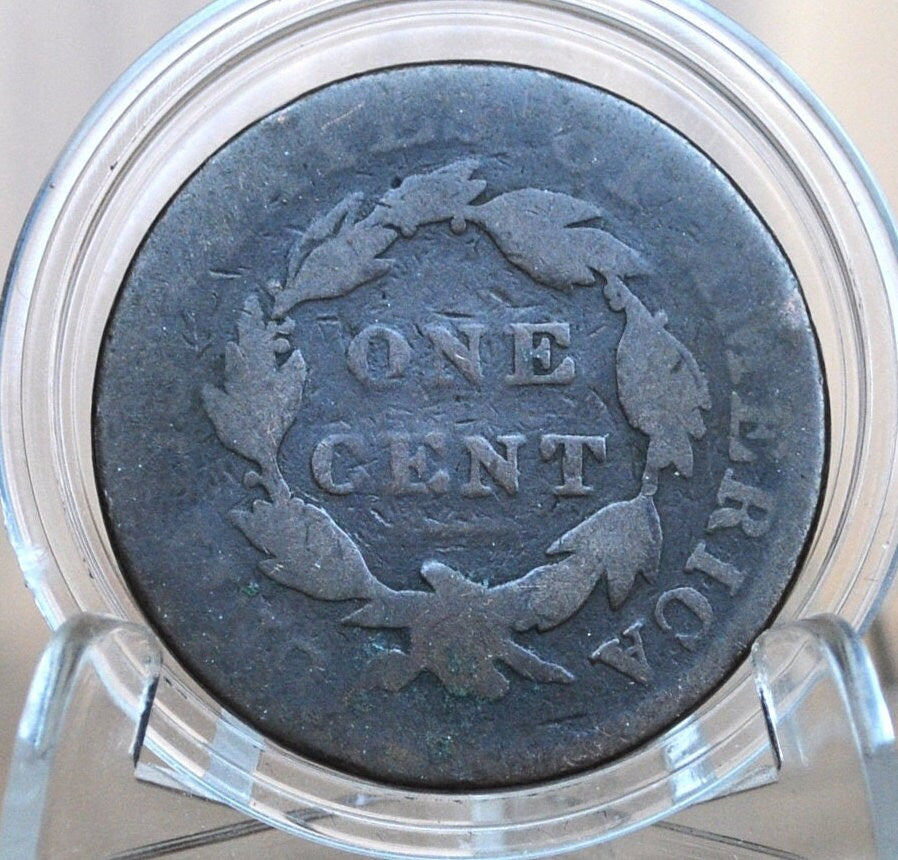 1822 Matron Head Large Cent - G (Good) Grade / Condition - 1822 Liberty Head Cent - 1822 US One Cent - Matron Head 1816 to 1835