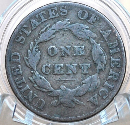 1827 Matron Head Large Cent - VG (Very Good), Better Date! - 1827 Liberty Head Cent - 1827 US Large Cent - Matron Head 1816 to 1835