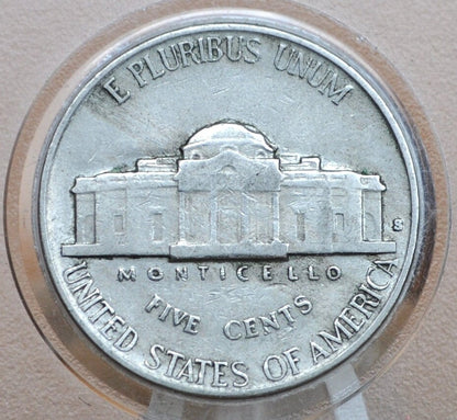 1938-S Jefferson Nickel - XF Grade / Condition - San Francisco Mint 1938 Nickel - Key Date and Mint - 1938S Nickel