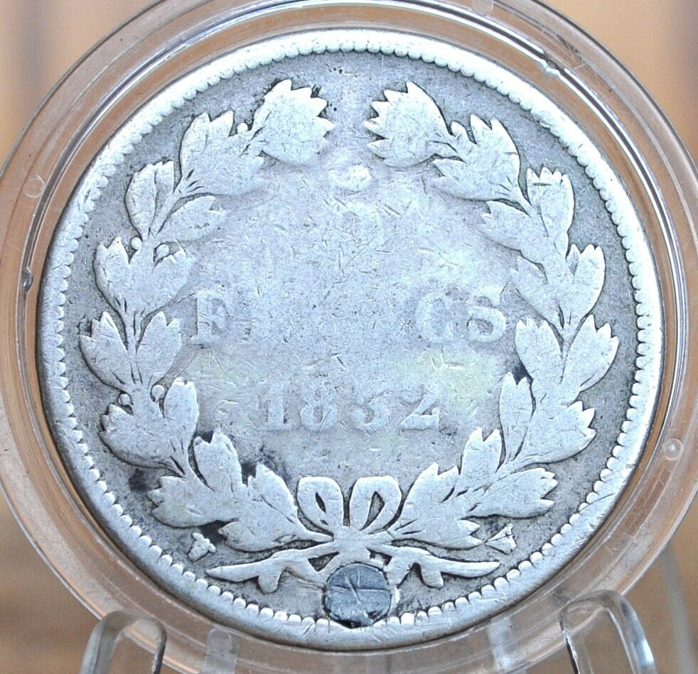 1832 5 Francs France - Great Historic Coin, Authentic - French Five Francs 1832 - Silver, Authentic, 1832 5 Francs 1832