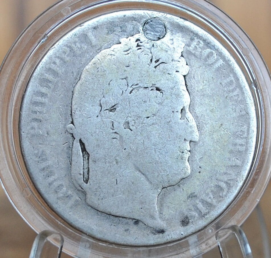 1832 5 Francs France - Great Historic Coin, Authentic - French Five Francs 1832 - Silver, Authentic, 1832 5 Francs 1832