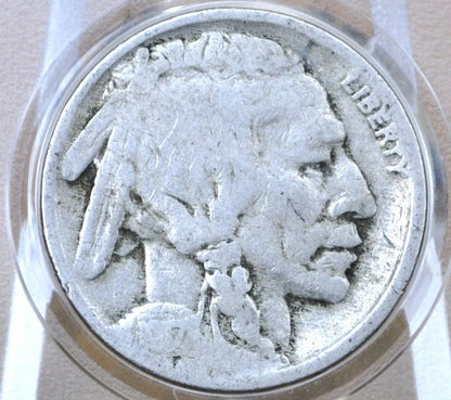 1917-D Buffalo Nickel - Acid Date / Acid Obverse - VG Details - Semi-Key Date - 1917 D Indian Head Nickel 1917 D