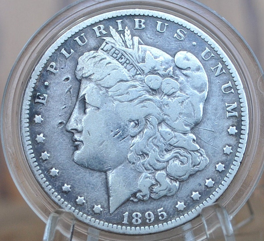 1895-O Morgan Dollar, Authentic Semi-Key Date - VF Details, Some Obverse Nicks - 1895 O Morgan Silver Dollar 1895O Silver Dollar, Tough Date