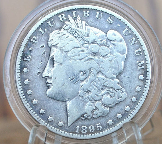 1895-O Morgan Dollar, Authentic Semi-Key Date - VF Details, Some Obverse Nicks - 1895 O Morgan Silver Dollar 1895O Silver Dollar, Tough Date
