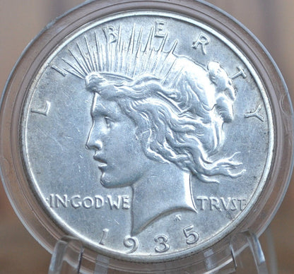 1935-S Peace Silver Dollar - Choose by Grade - San Francisco Mint - 1935 S Peace Dollar -Last Year Produced - 1935 S Silver Dollar