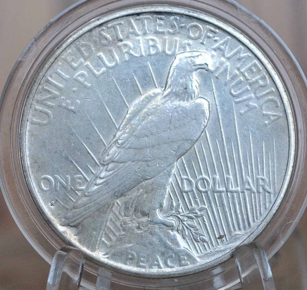 1935-S Peace Silver Dollar - Choose by Grade - San Francisco Mint - 1935 S Peace Dollar -Last Year Produced - 1935 S Silver Dollar