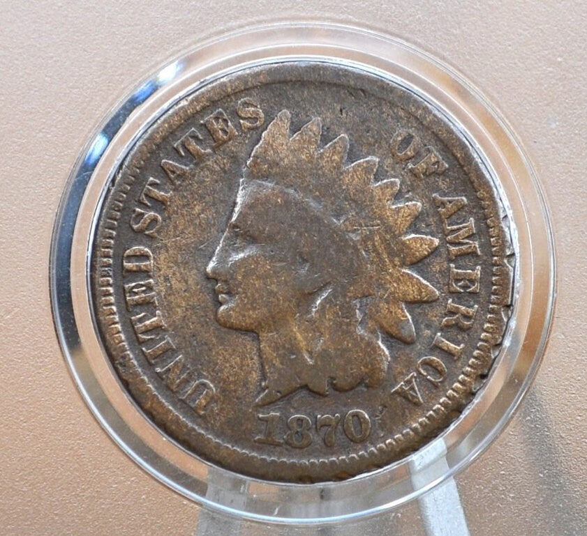 1870 Indian Head Penny - Key Date Indian Head - Choose by Grade - 1870 US 1 Cent 1870 Indian Head Cent 1870