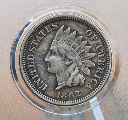 1862 Indian Head Penny - Choose by Grade - Good Early Date - 1862 Indian Head Cent 1862 One Cent - Civil War Era Cent