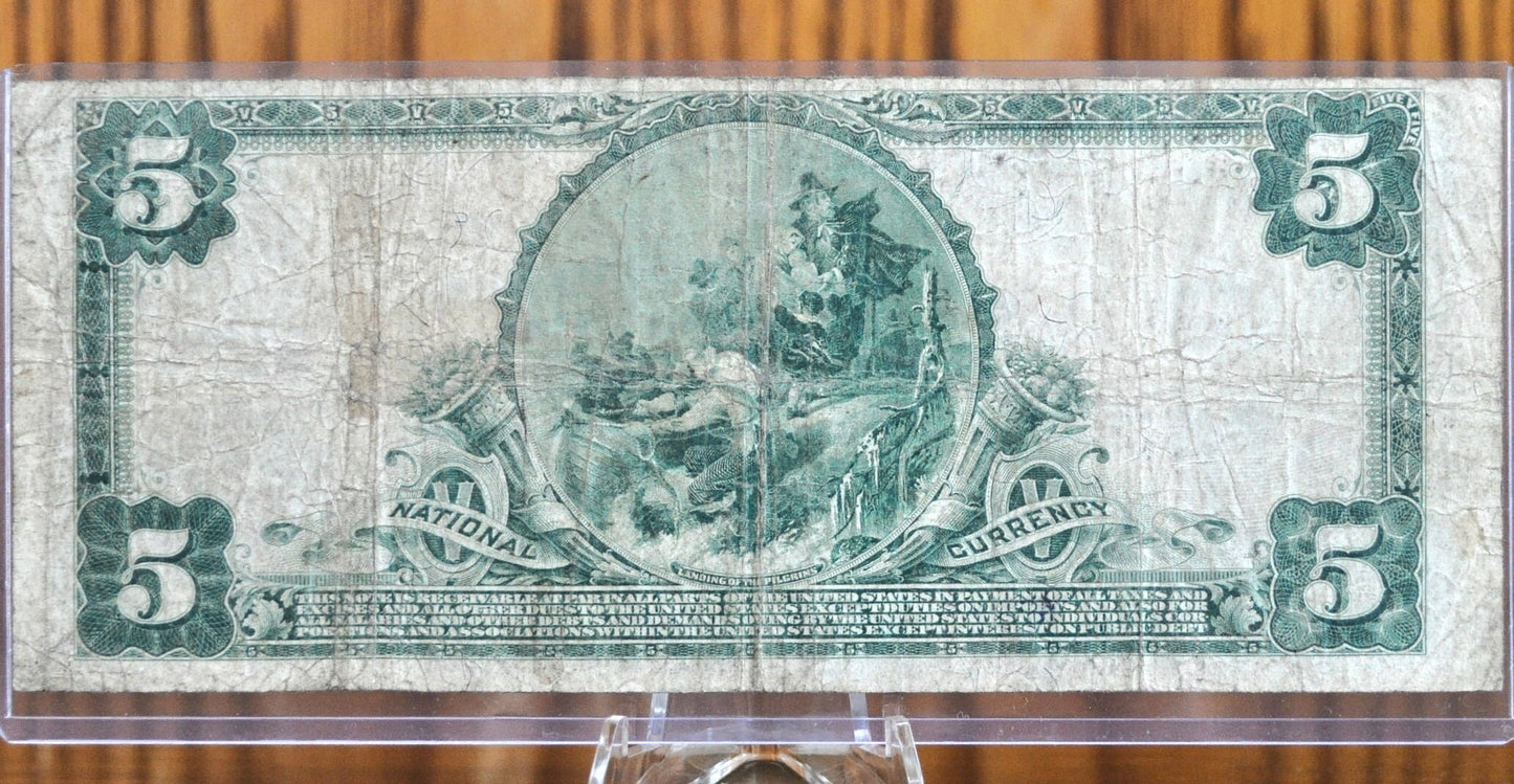 1902 Series 5 Dollar National Currency Note Fr#600, S-1311 - F (Fine) - The Anglo & London National Bank of San Francisco CA, Charter#9174
