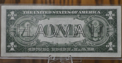 1935-A Hawaii Silver Certificate - XF (Choice XF) Grade / Condition - 1935 A Hawaii Series Silver Cert Brown Seal 1942 Hawaii Overprint Note