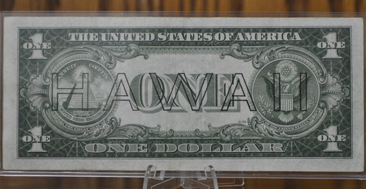 1935-A Hawaii Silver Certificate - XF (Choice XF) Grade / Condition - 1935 A Hawaii Series Silver Cert Brown Seal 1942 Hawaii Overprint Note