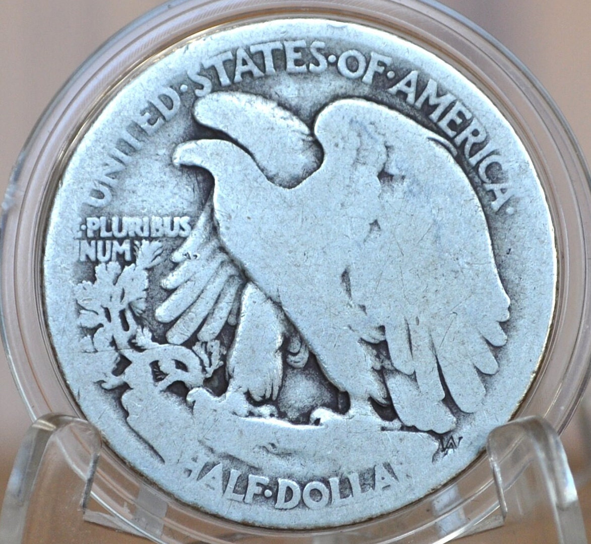 1916-D Walking Liberty Silver Half Dollar - G (Good) - Key Date - Denver Mint - 1916 D Wlh - Half Dollar 1916 D Liberty Walking Half