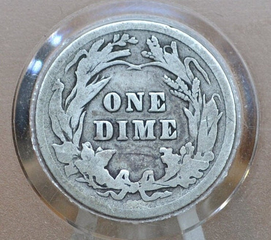 1903 Barber Silver Dime - VG (Very Good) Grade / Condition - 1903 P Barber Dime 1903 Silver Dime 1903