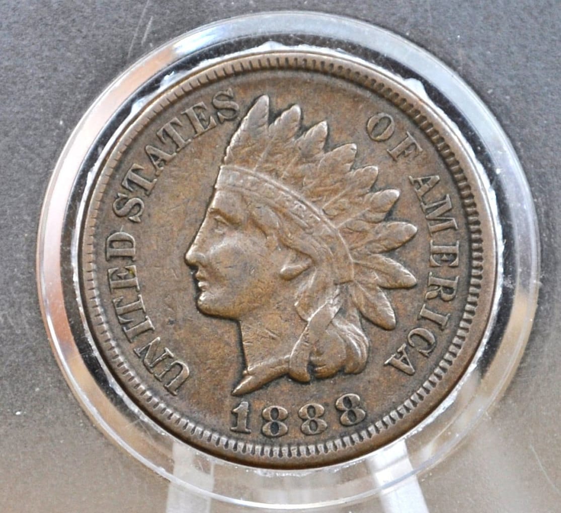 1888 Indian Head Penny - Choose by Grade / Condition - Indian Head Cent 1888