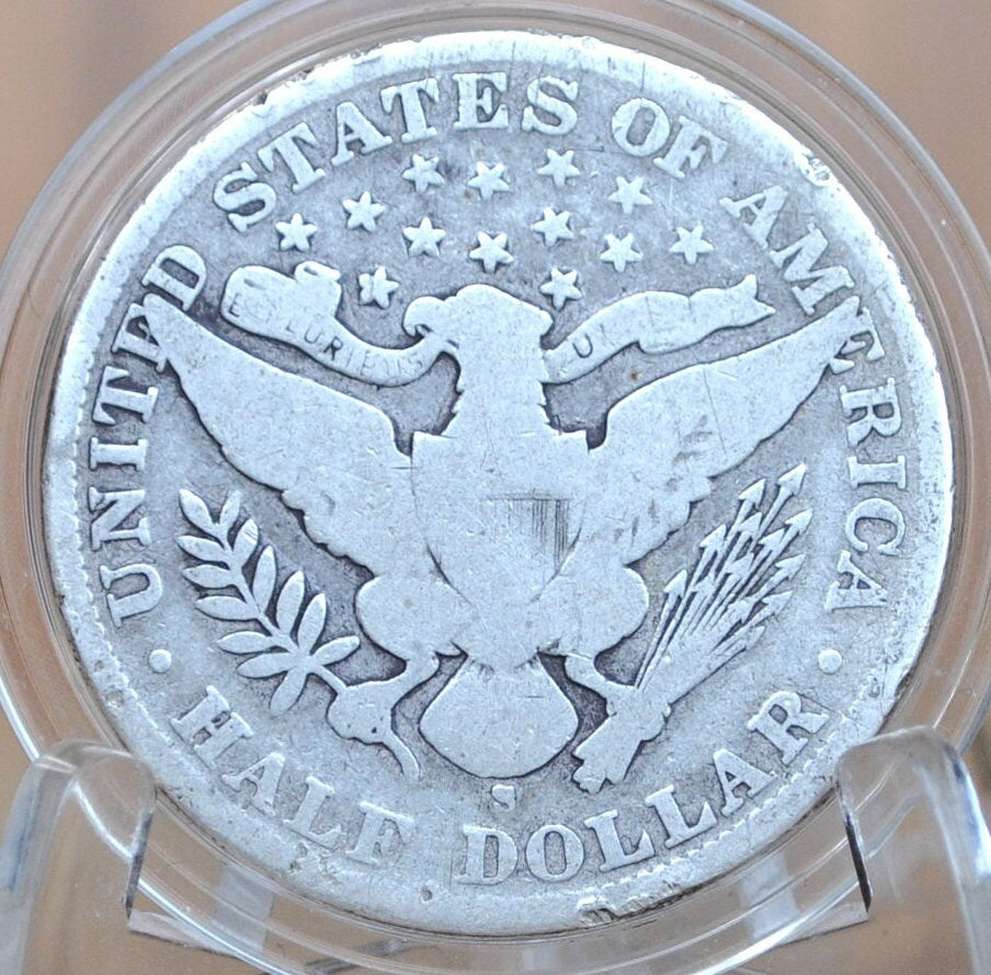 1906-S Barber Silver Half Dollar, Better Date - G (Good) Grade/Condition, San Francisco Mint 1906S Half Dollar 1906 S