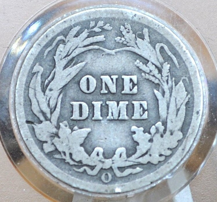 1905-O Barber Silver Dime - G (Good) Grade/Condition, Better Date New Orleans Mint 1905 Dime